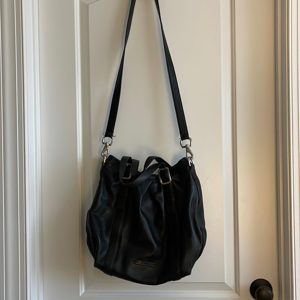 Cole Haan large hobo black leather bag